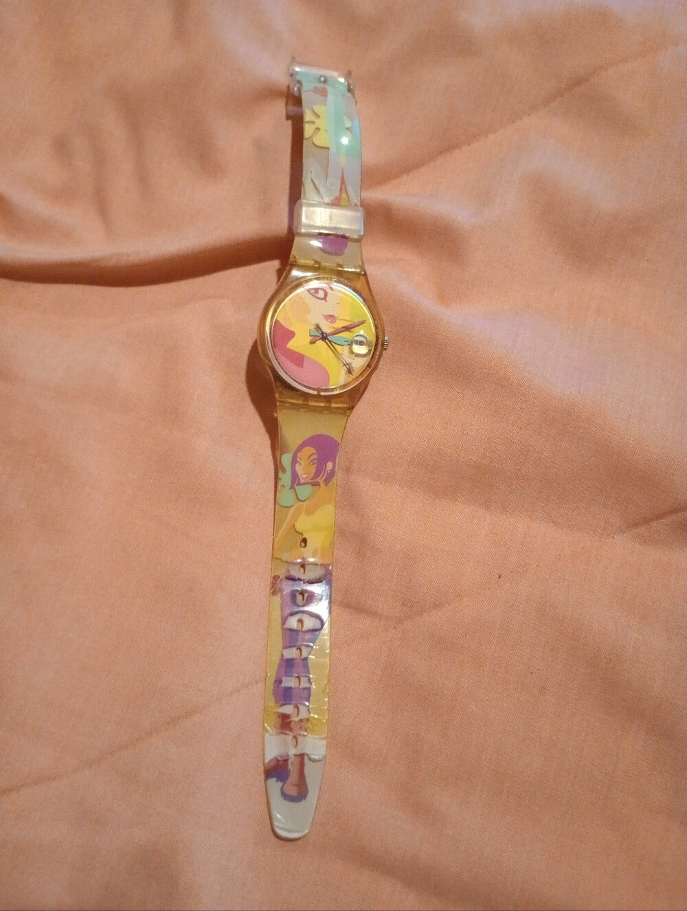 Swatch Watch OOPS! My Nails GK421 Rare 1999.
